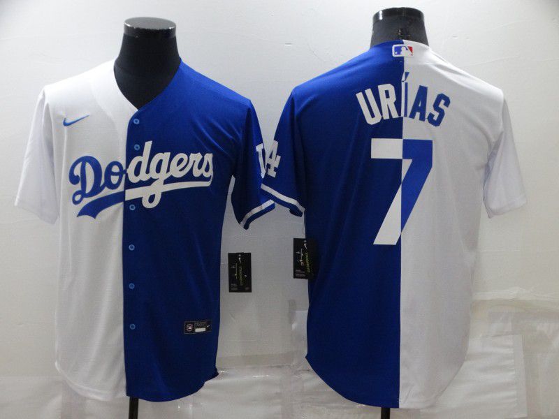Men Los Angeles Dodgers 7 Urias white blue Game Nike 2022 MLB Jerseys